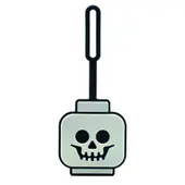 Skeleton Head Glow-in-the-Dark Bag Tag