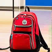 Skeleton Head Glow-in-the-Dark Bag Tag