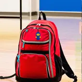 Space Baby Blue Bag Tag