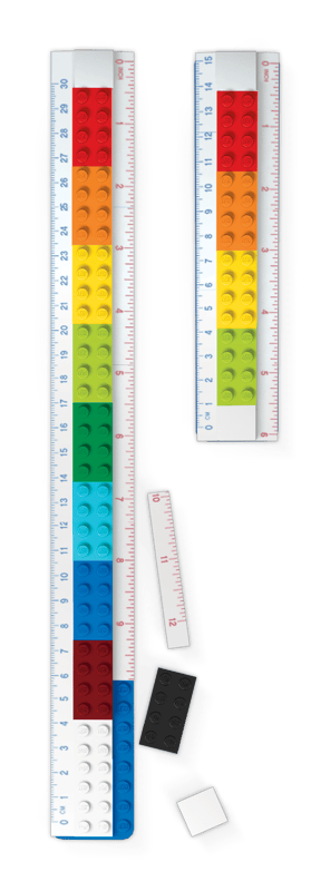 Buildable Ruler with Construction Worker Minifigure