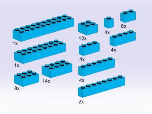 Bricks, Blue Bricks, Blue