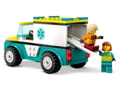 Emergency Ambulance and Snowboarder