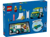 Emergency Ambulance and Snowboarder