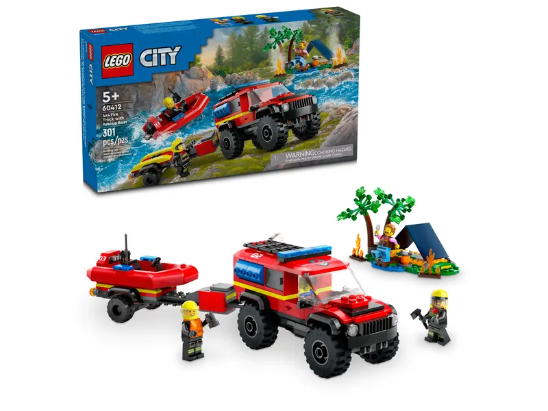 4x4 Fire Engine with Rescue Boat 4x4 Fire Engine with Rescue Boat
