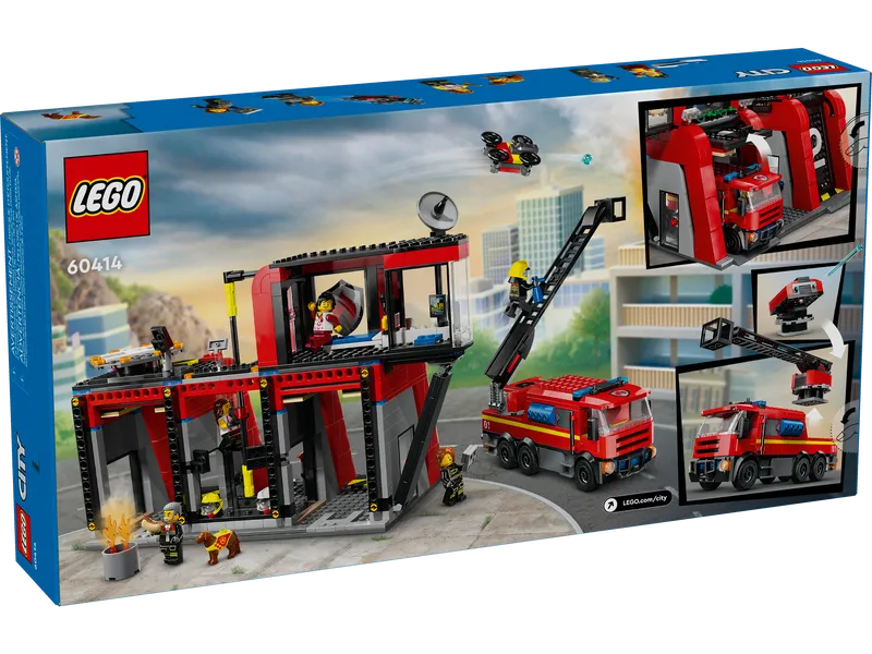 Fire Station with Fire Truck Fire Station with Fire Truck