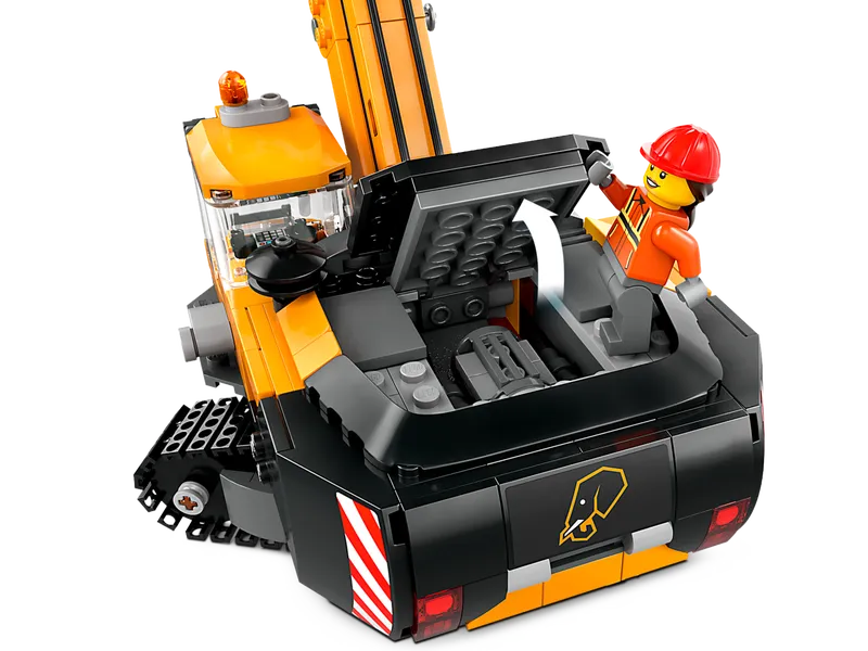 Yellow Construction Excavator