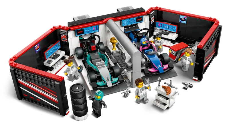 F1 Garage & Mercedes-AMG & Alpine Cars