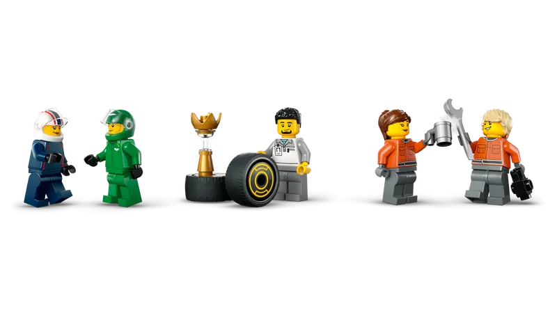 F1 Truck with RB20 & AMR24 F1 Cars