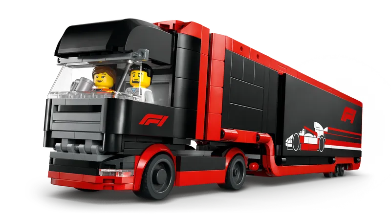F1 Truck with RB20 & AMR24 F1 Cars