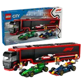 F1 Truck with RB20 & AMR24 F1 Cars