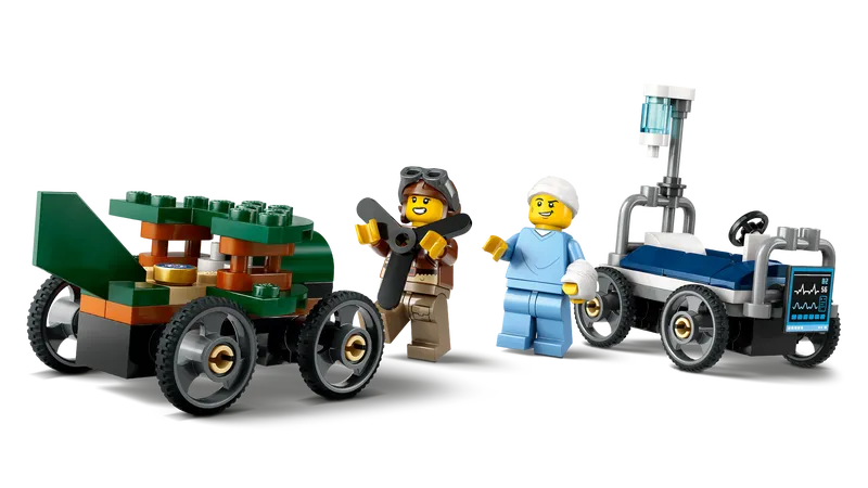 Airplane vs. Hospital Bed Race Car Pack