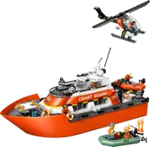 Coast Guard Rescue Boat & Helicopter