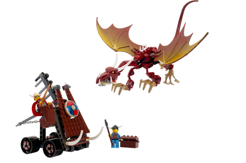 Viking Catapult versus the Nidhogg Dragon