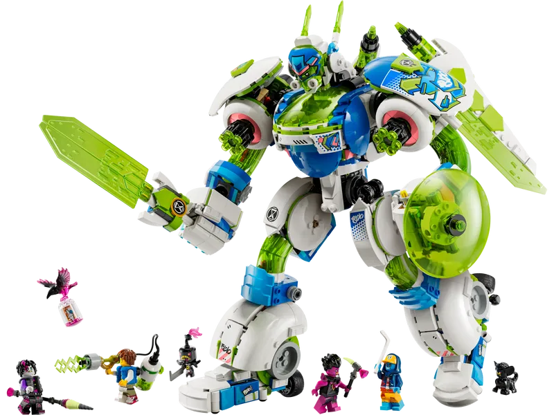 Mateo and Z-Blob the Knight Battle Mech