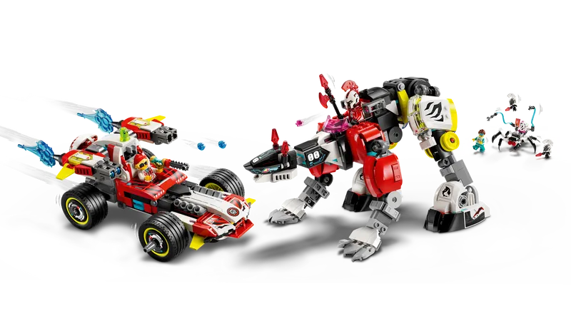 Cooper's Tiger Mech & Zero's Hot Rod Car