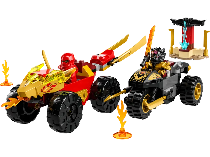 Kai and Ras's Car and Bike Battle