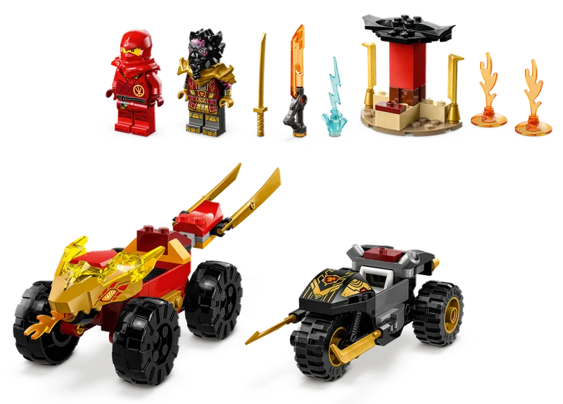 Kai and Ras's Car and Bike Battle