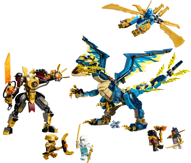 Elemental Dragon vs. The Empress Mech Elemental Dragon vs. The Empress Mech