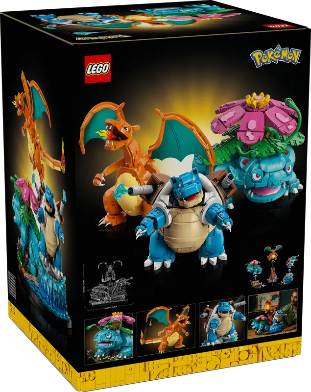 Venusaur, Charizard and Blastoise