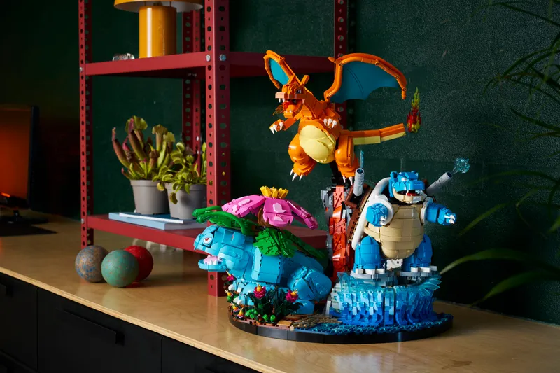 Venusaur, Charizard and Blastoise