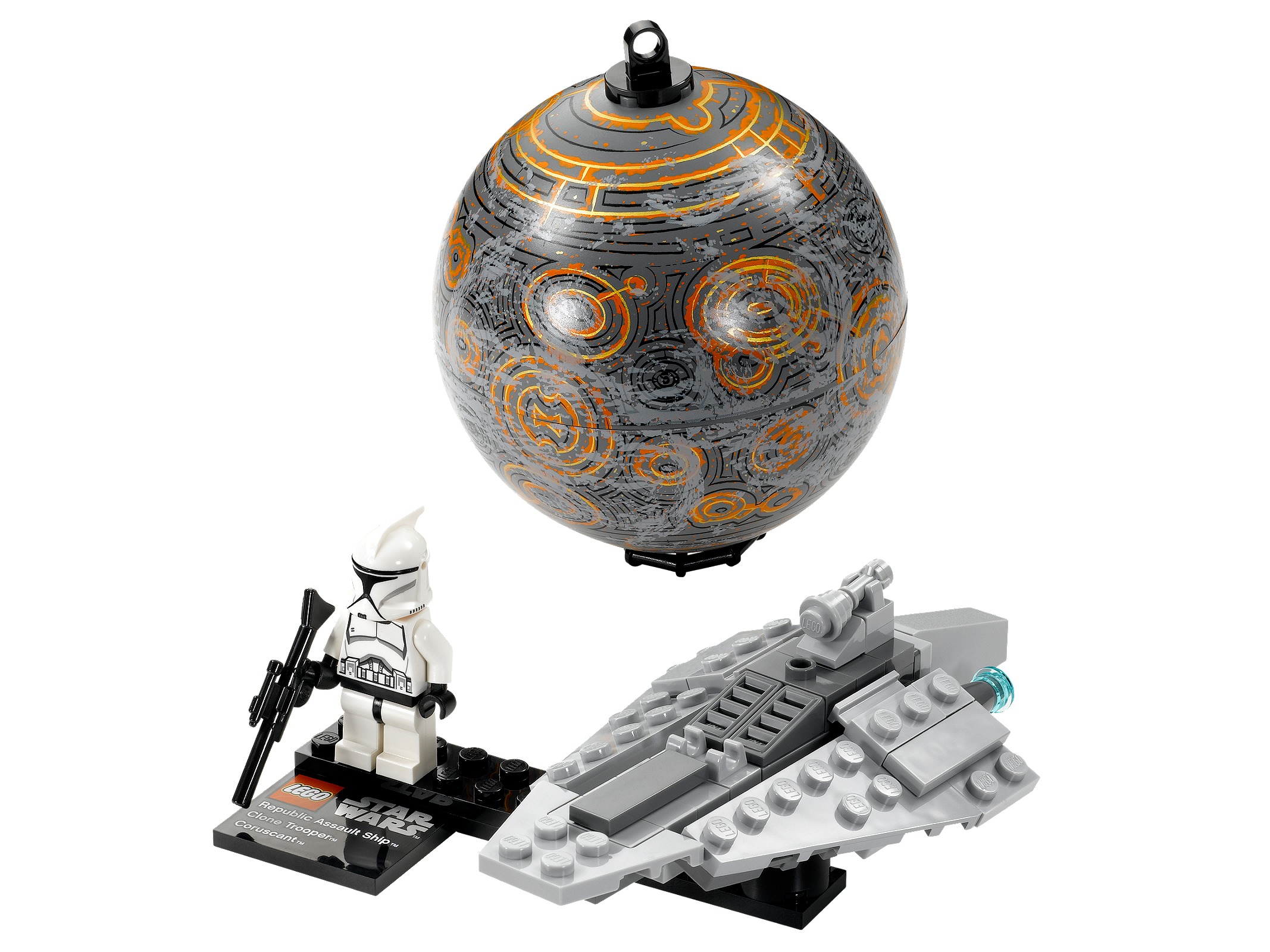 Republic Assault Ship & Planet Coruscant Republic Assault Ship & Planet Coruscant