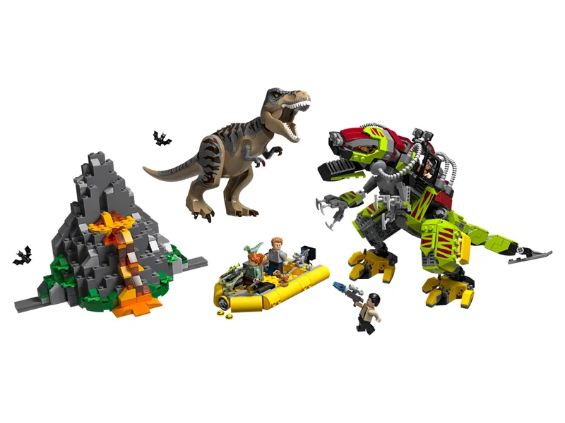 T. rex vs Dino-Mech Battle