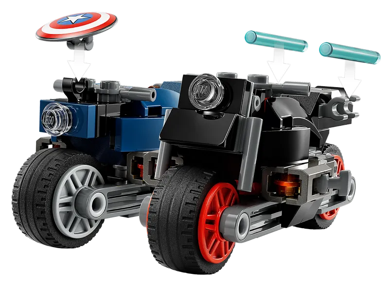 Black Widow & Captain America Motorcycles