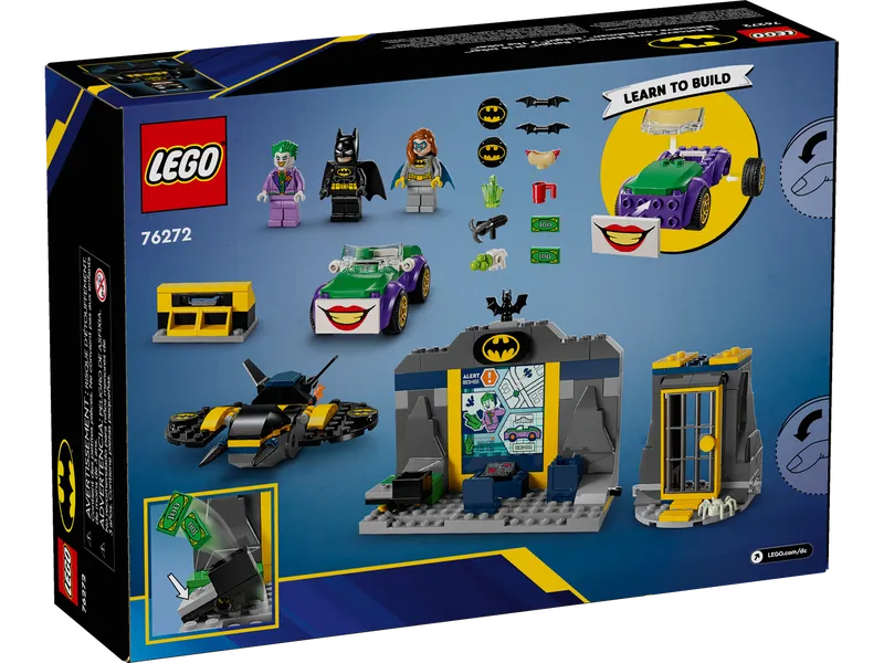 The Batcave with Batman, Batgirl and The Joker