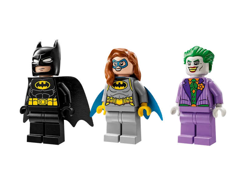 The Batcave with Batman, Batgirl and The Joker