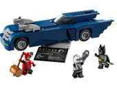 Batman with the Batmobile vs Harley Quinn and Mr. Freeze