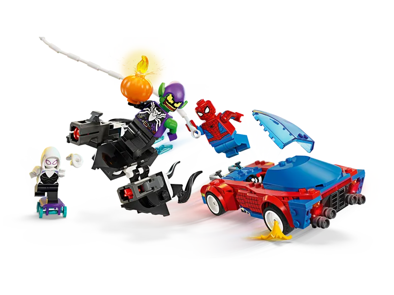 Spider-Man Race Car & Venom Green Goblin Spider-Man Race Car & Venom Green Goblin