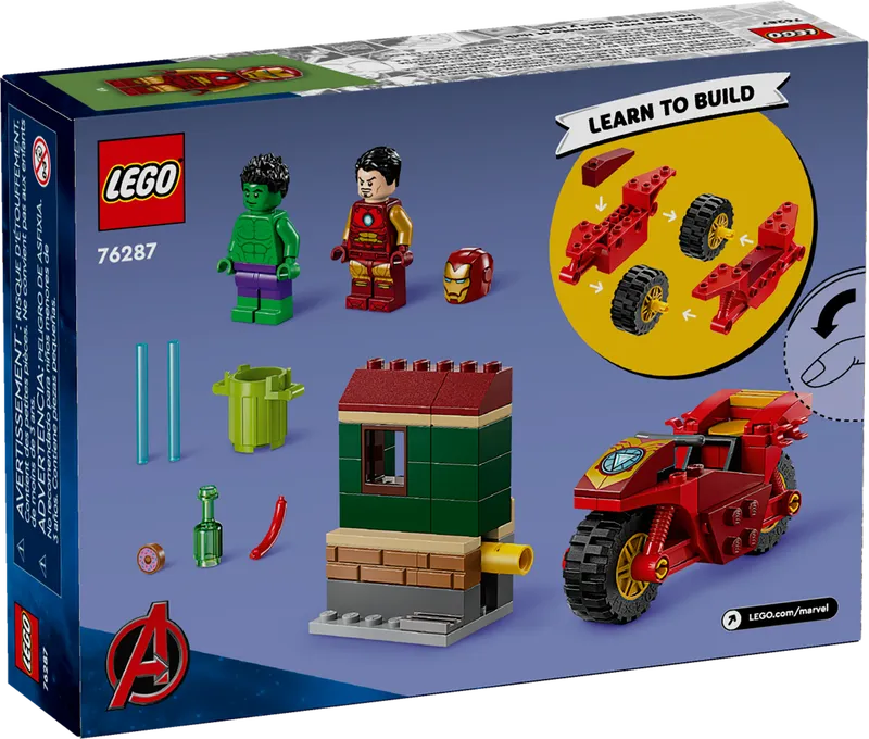 Iron Man with Bike and The Hulk
