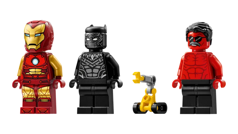 Iron Man Car & Black Panther vs. Red Hulk