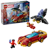 Iron Man Car & Black Panther vs. Red Hulk