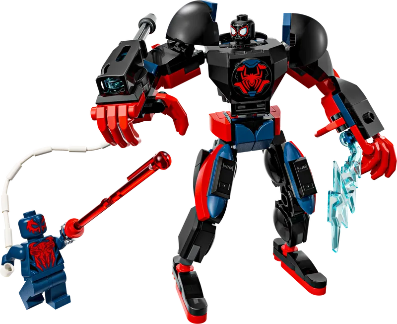 Miles Morales Mech vs. Spider-Man 2099