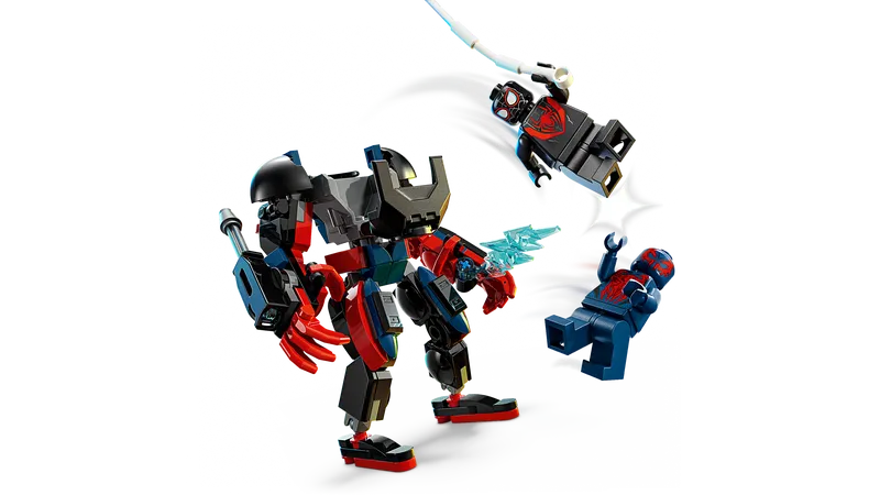 Miles Morales Mech vs. Spider-Man 2099