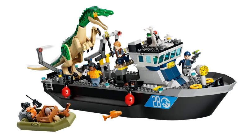 Baryonyx Dinosaur Boat Escape