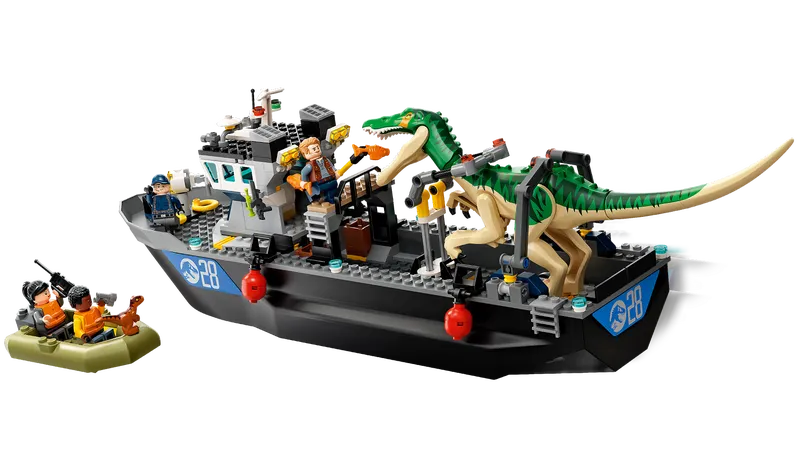 Baryonyx Dinosaur Boat Escape