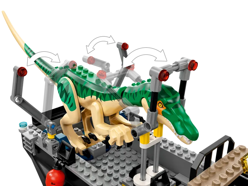 Baryonyx Dinosaur Boat Escape