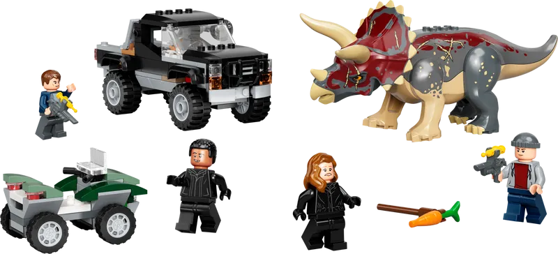 Triceratops Pickup Truck Ambush