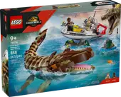 Brick-Built Mosasaurus Boat Mission