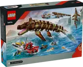 Brick-Built Mosasaurus Boat Mission