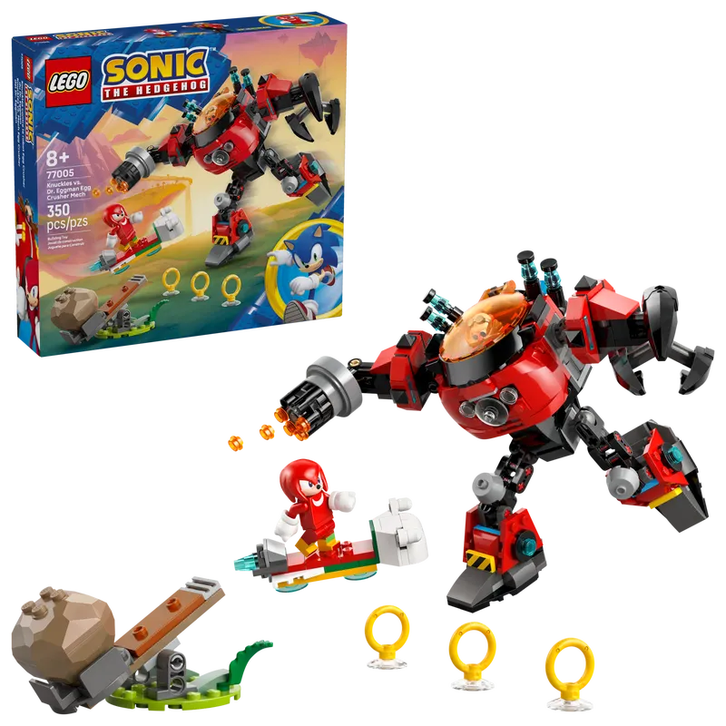 Knuckles vs. Dr. Eggman Egg Crusher Mech