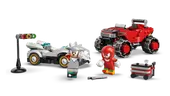 Silver's car vs. Knuckles' Monster Truck