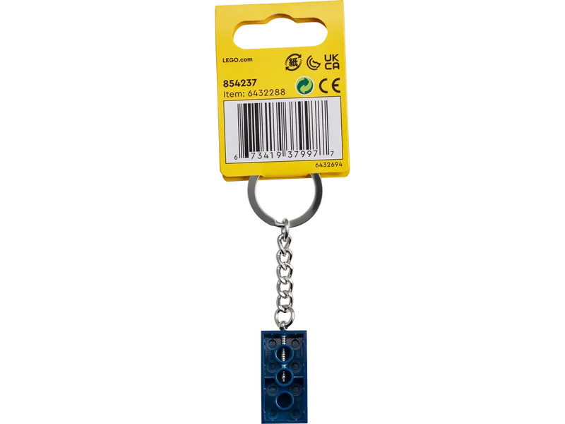 Dark Blue Brick Key Chain