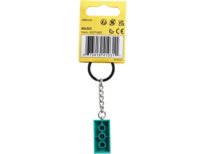Dark Turquoise Brick Key Chain Dark Turquoise Brick Key Chain