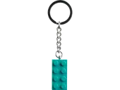 Dark Turquoise Brick Key Chain
