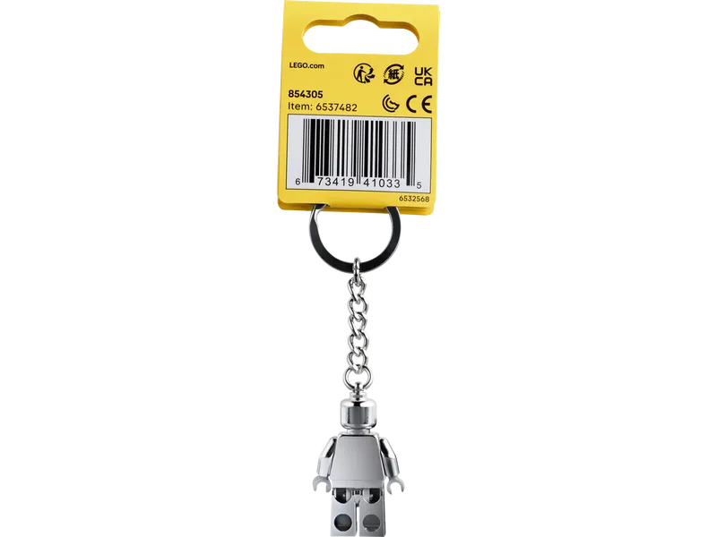 Silver Minifigure Keychain