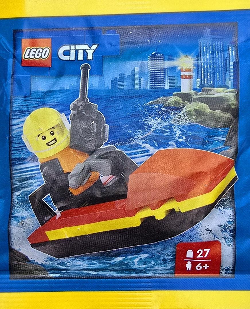 Firefighter with Water Scooter