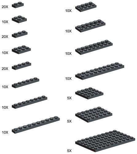 Black Plates - Large Package
